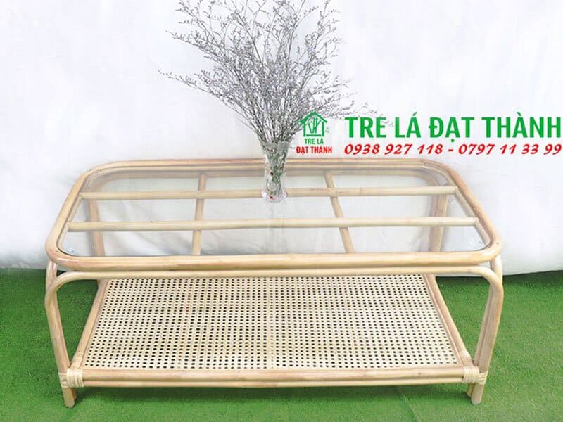 Bàn Ăn Mây Tre - BAMT003